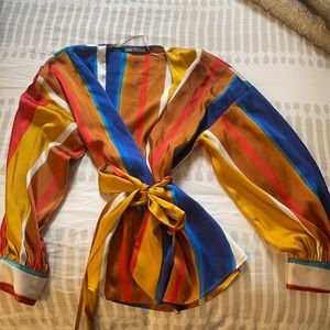 Colorful Zara blouse